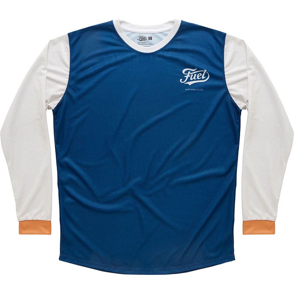 Fuel Two Stroke Kids Jersey Blue / White