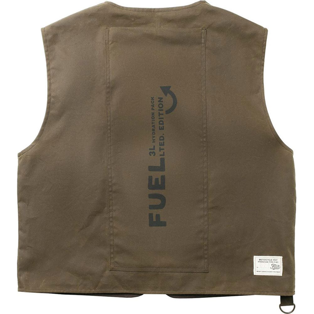 Fuel Peak Vest With Hydration Pack Olive - FREE UK Shipping, FREE 365 Day Returns | Moto Central