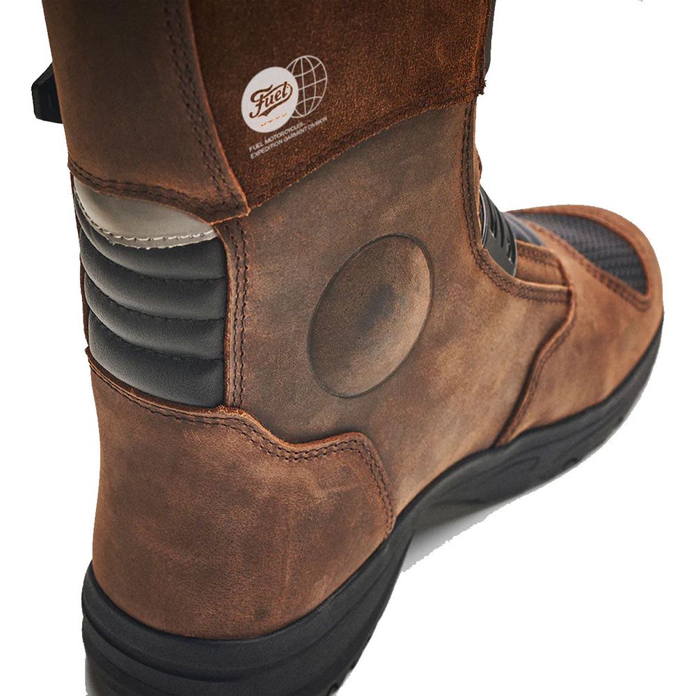 Fuel Rally Raid Boots Brown - FREE UK Shipping, FREE 365 Day Returns | Moto Central