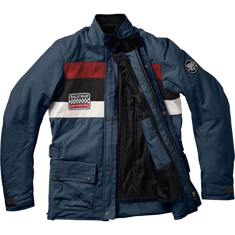 Fuel Rally Raid Textile Jacket Blue - FREE UK Shipping, FREE 365 Day Returns | Moto Central