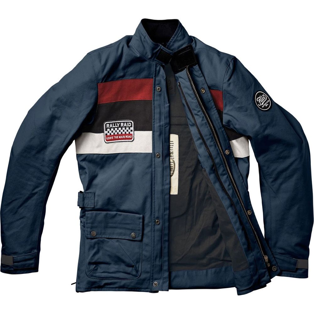 Fuel Rally Raid Textile Jacket Blue - FREE UK Shipping, FREE 365 Day Returns | Moto Central