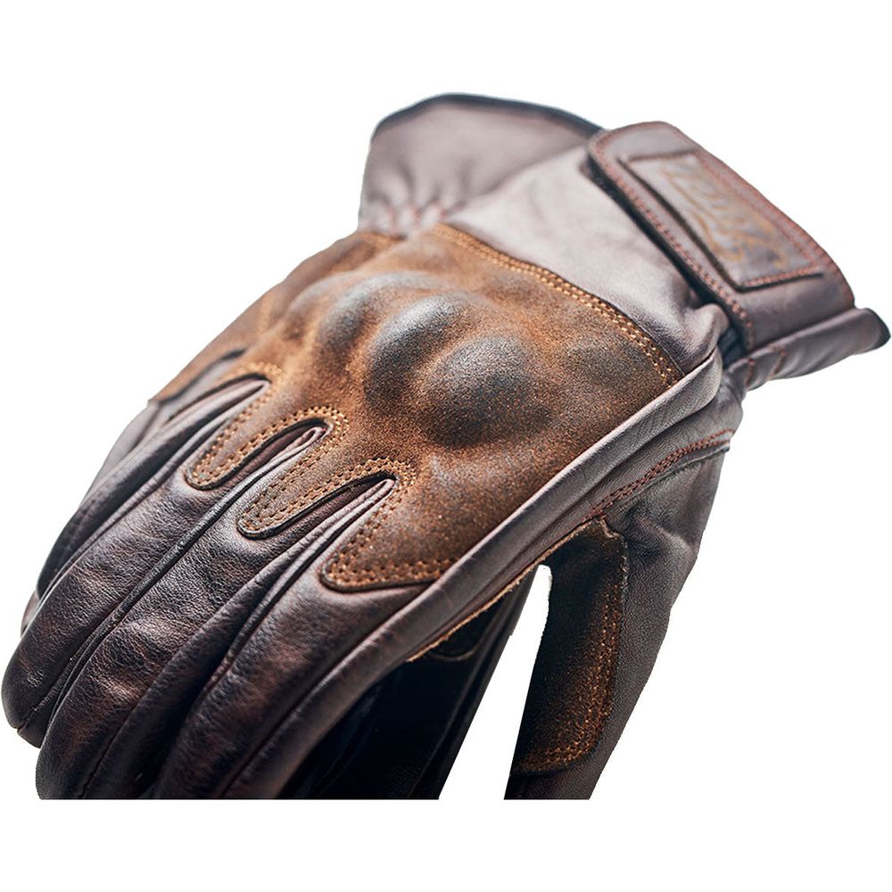 Fuel Rodeo Ladies Leather Gloves Brown - FREE UK Shipping, FREE 365 Day Returns | Moto Central