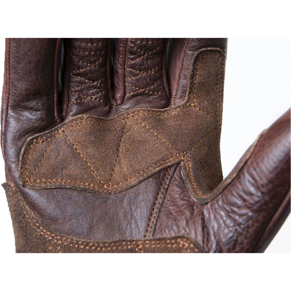 Fuel Rodeo Leather Gloves Brown - FREE UK Shipping, FREE 365 Day Returns | Moto Central