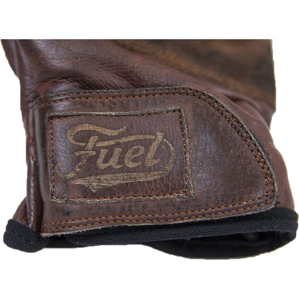 Fuel Rodeo Leather Gloves Brown - FREE UK Shipping, FREE 365 Day Returns | Moto Central