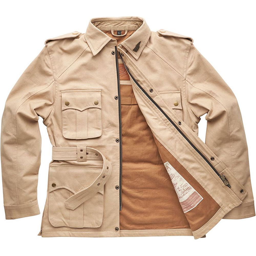 Fuel Safari Textile Jacket Sand - FREE UK Shipping, FREE 365 Day Returns | Moto Central