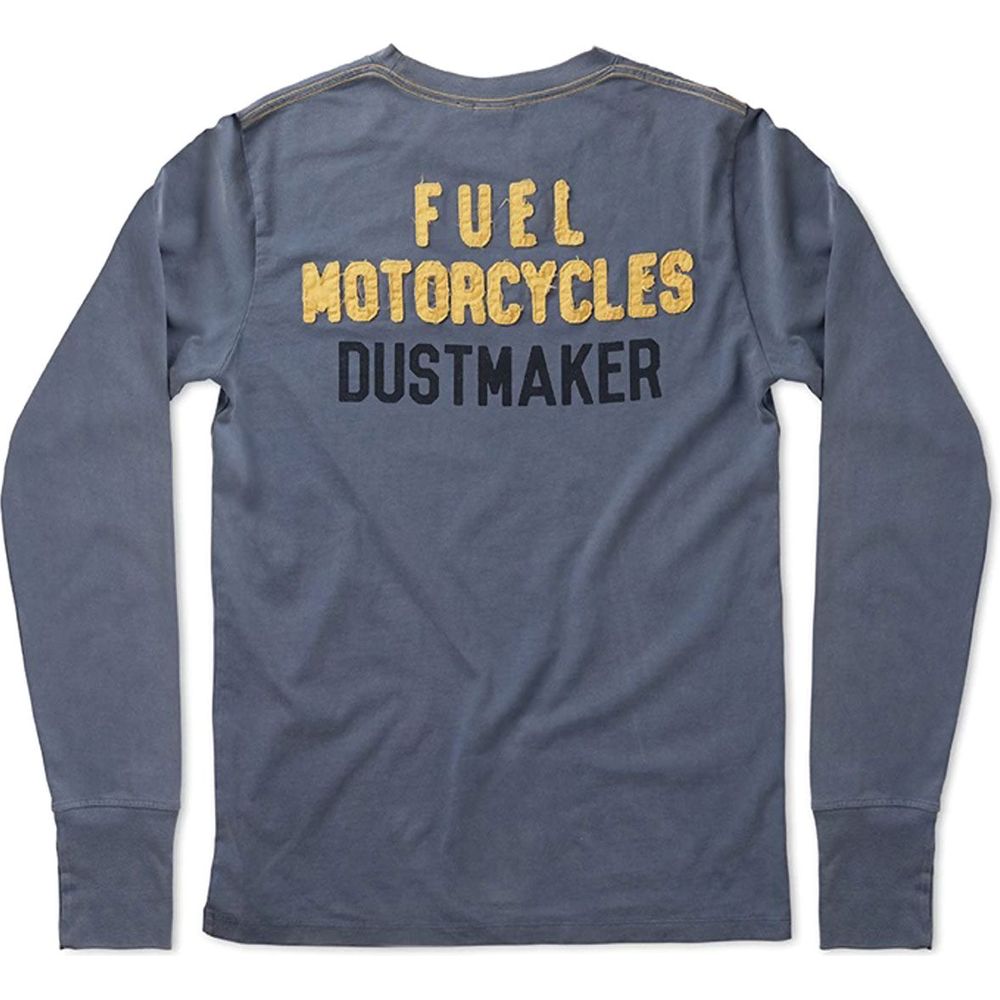 Fuel Sixty Two Long Sleeves T-Shirt Blue  - FREE UK Shipping, FREE 365 Day Returns | Moto Central