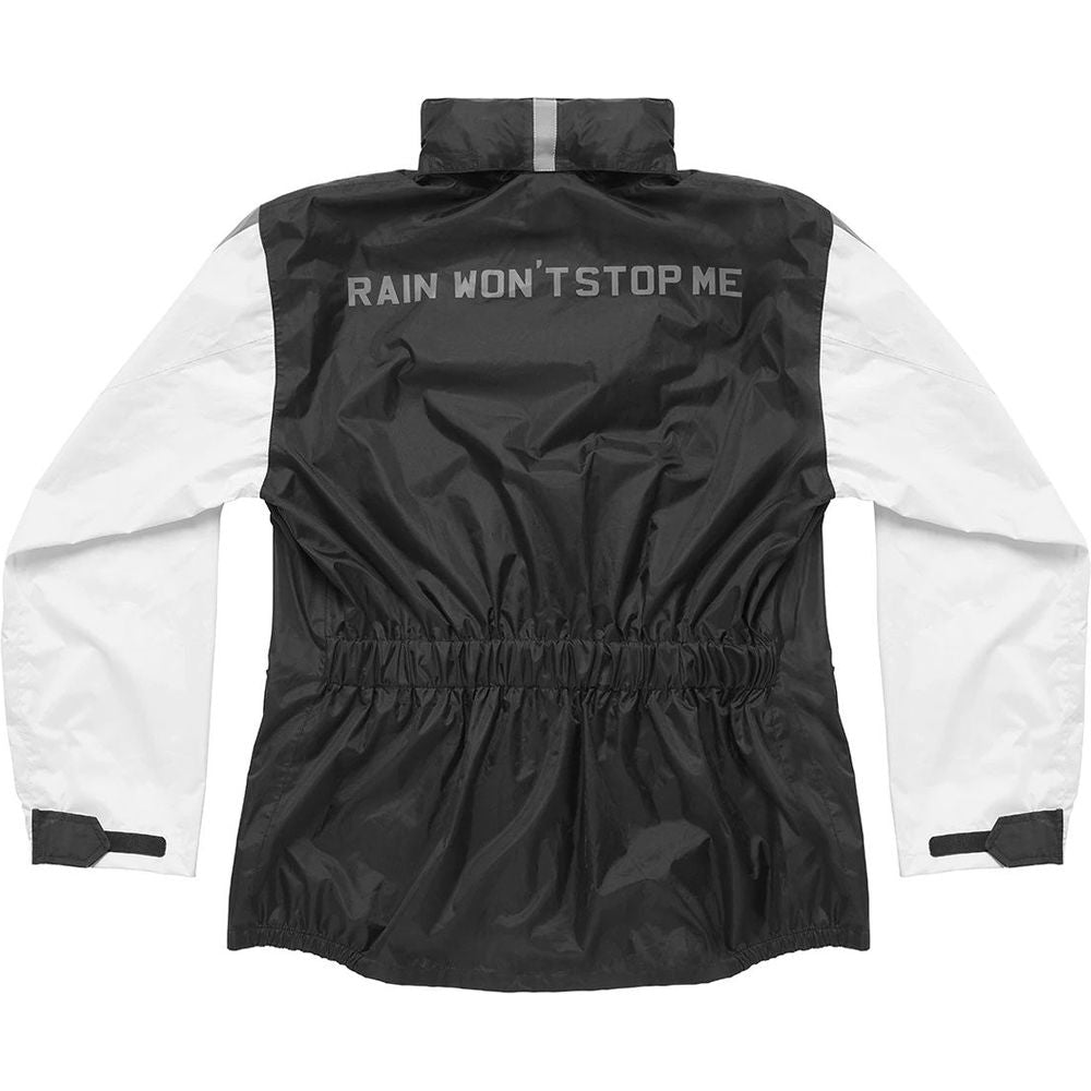 Fuel Thunder Rain Over Jacket Black / White - FREE UK Shipping, FREE 365 Day Returns | Moto Central