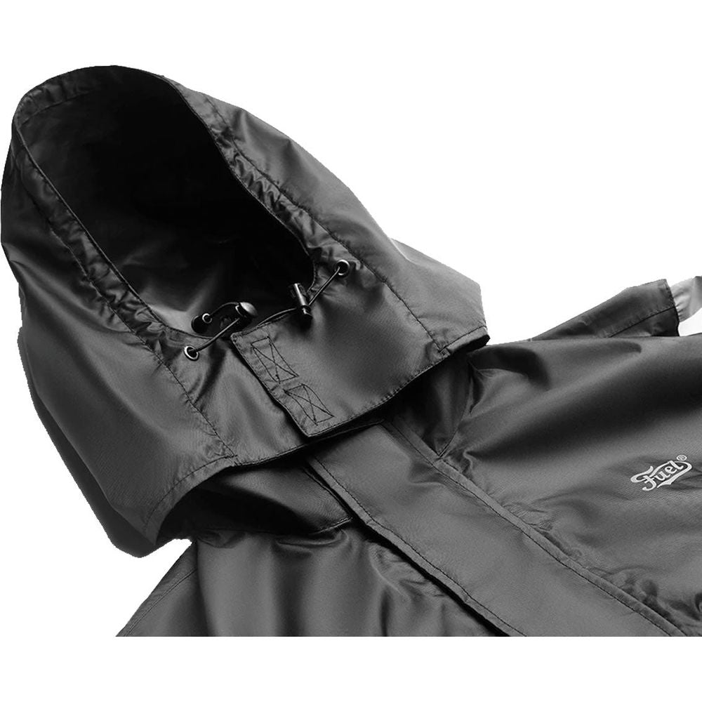 Fuel Thunder Rain Over Jacket Black / White - FREE UK Shipping, FREE 365 Day Returns | Moto Central