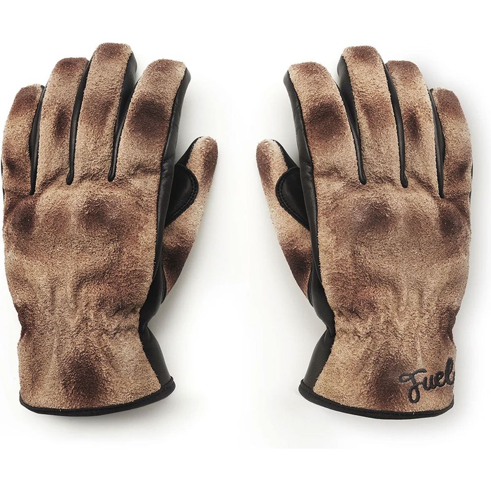 Fuel Track Leather Gloves Brown / Black