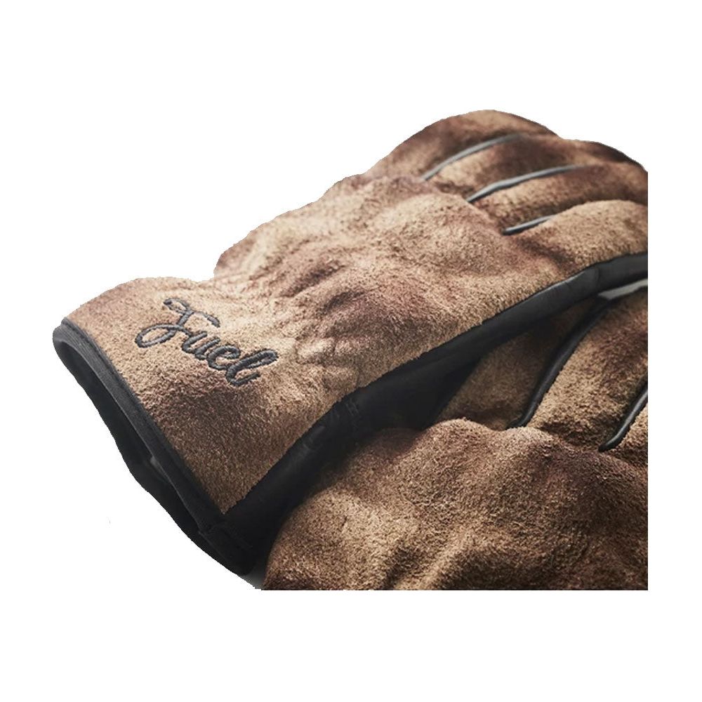 Fuel Track Leather Gloves Brown / Black - FREE UK Shipping, FREE 365 Day Returns | Moto Central