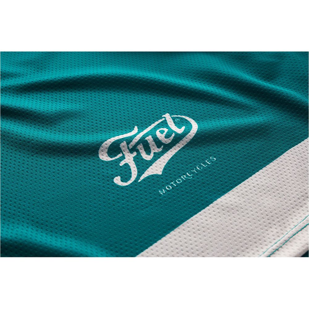 Fuel Trophy Jersey Green / Red / White  - FREE UK Shipping, FREE 365 Day Returns | Moto Central