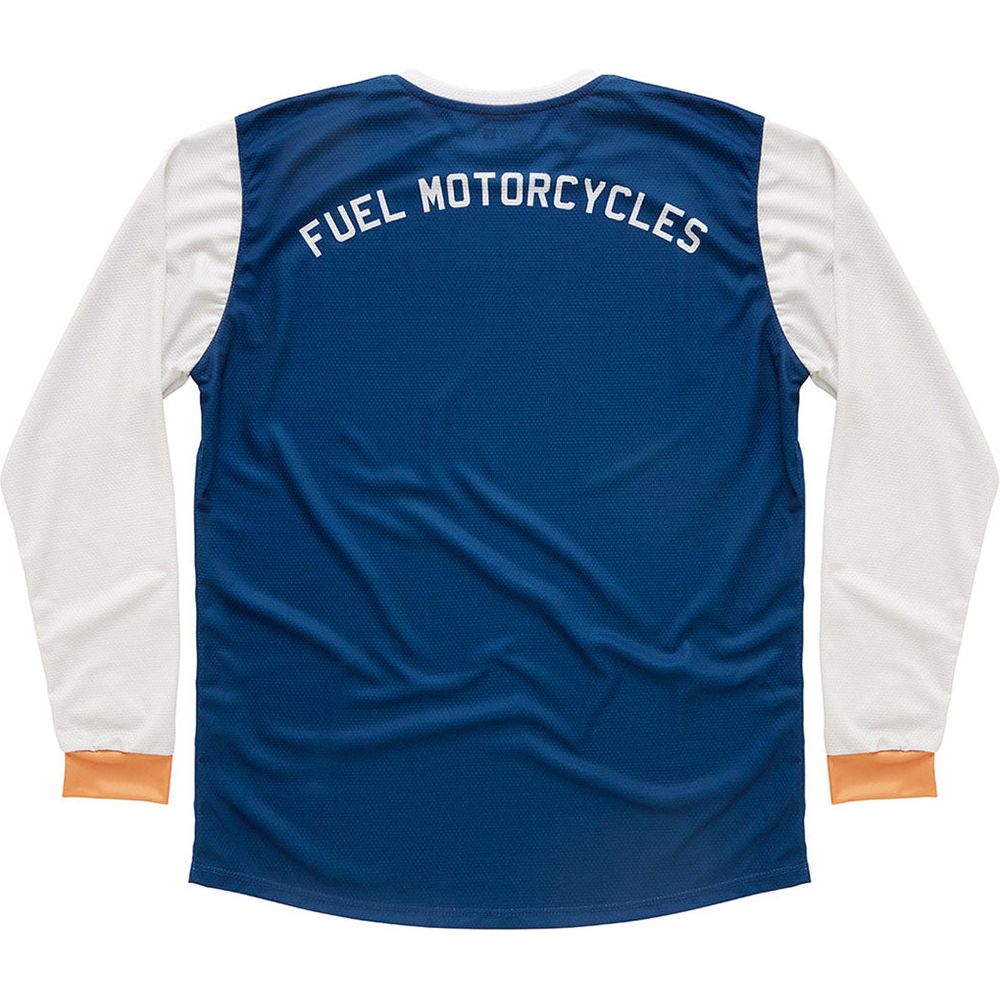 Fuel Two Stroke Jersey Blue/ White  - FREE UK Shipping, FREE 365 Day Returns | Moto Central