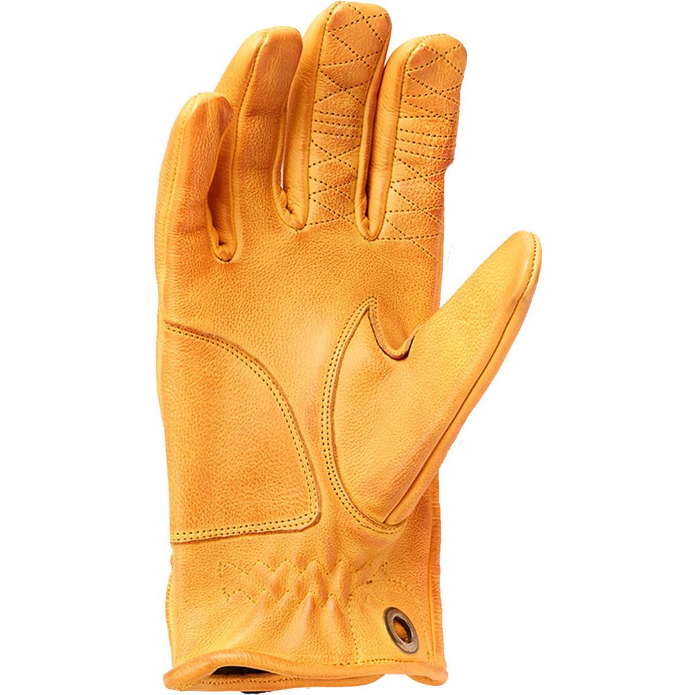 Fuel United Leather Gloves Yellow - FREE UK Shipping, FREE 365 Day Returns | Moto Central