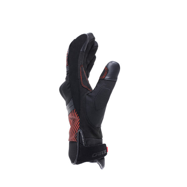 Dainese Fulmine D-Dry Gloves Black / Black / Red