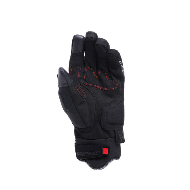 Dainese Fulmine D-Dry Gloves Black / Black / Red