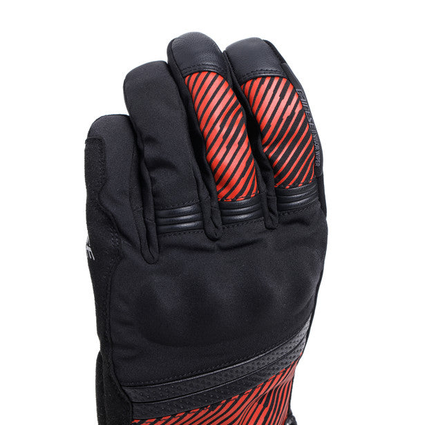 Dainese Fulmine D-Dry Gloves Black / Black / Red