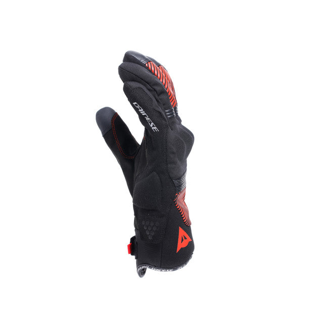 Dainese Fulmine D-Dry Gloves Black / Black / Red