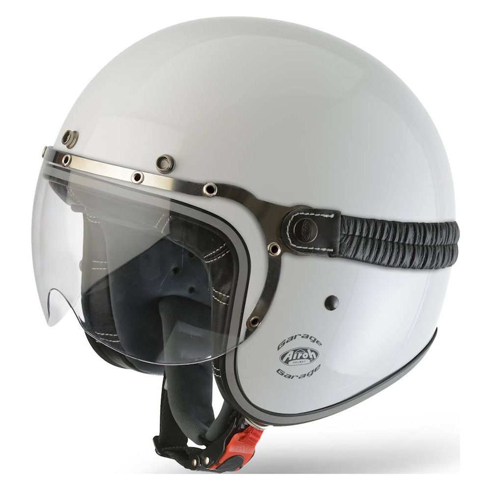 Airoh Garage Jet Open Face Helmet Gloss White