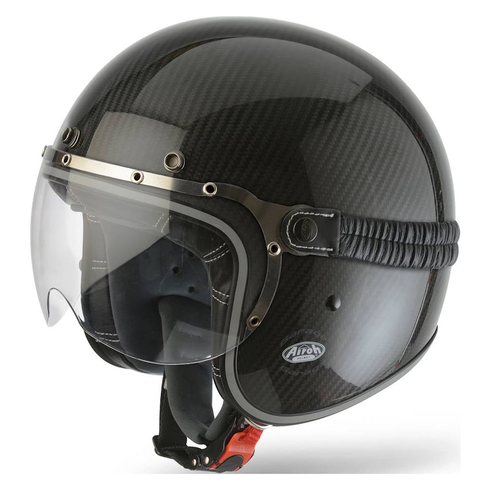 Airoh Garage Jet Open Face Helmet Gloss Carbon