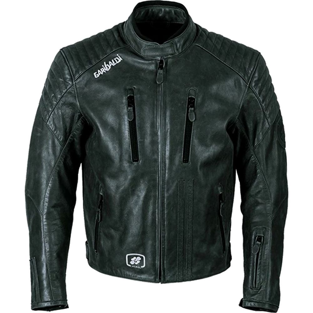 Garibaldi Bullrider Vintage Leather Jacket Black