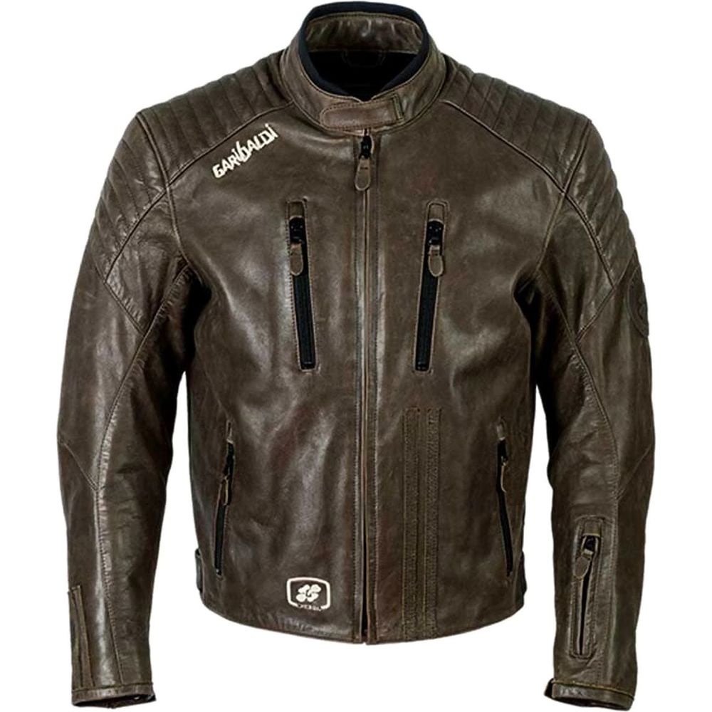 Garibaldi Bullrider Vintage Leather Jacket Brown