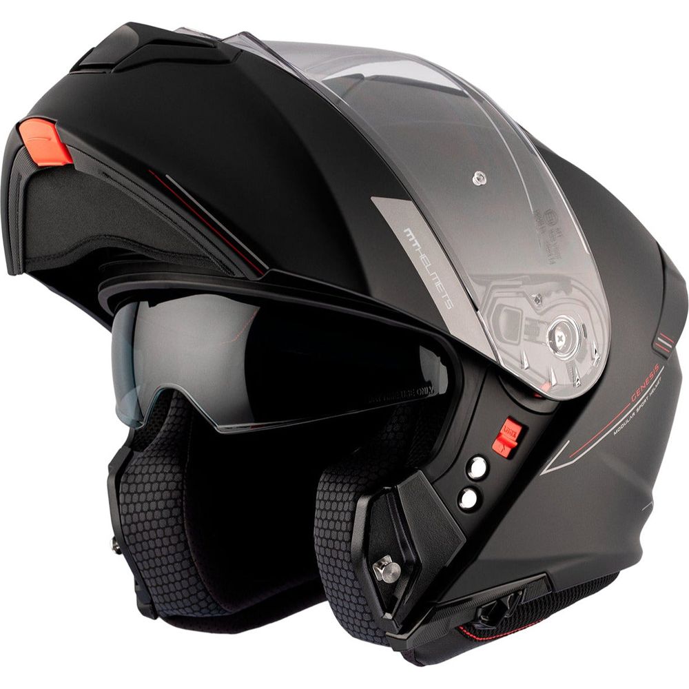 MT Genesis SV Solid A1 Flip-Up Helmet Matt Black