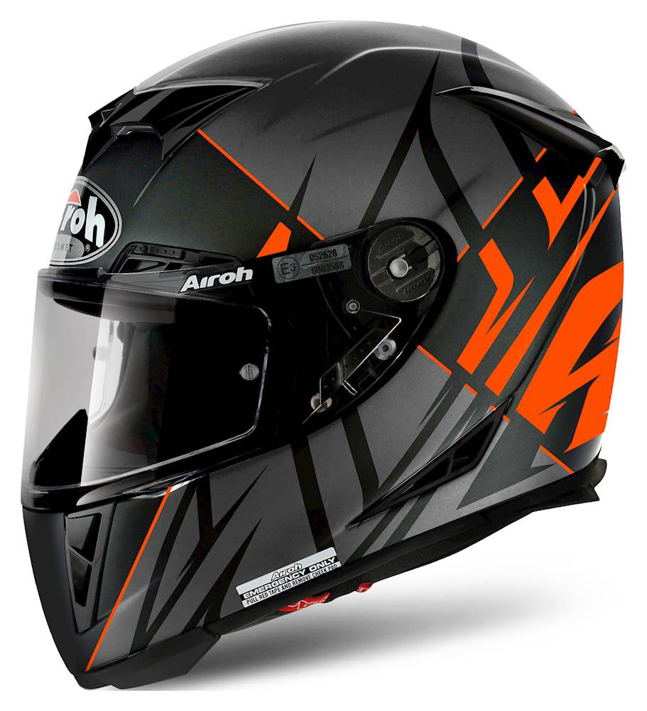 Airoh GP 500 Full Face Helmet Sectors Matt Orange