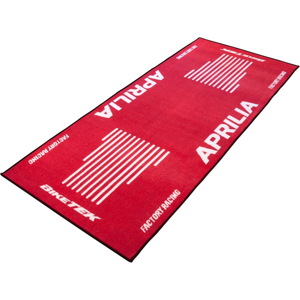 BikeTek Series 3 Aprilia Logo Garage Mat Red