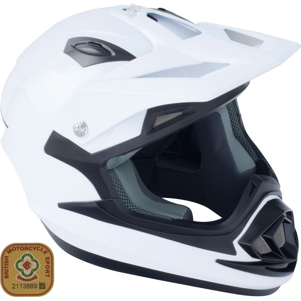 GSB XP-14B MX Off-Road Helmet Gloss Plain White