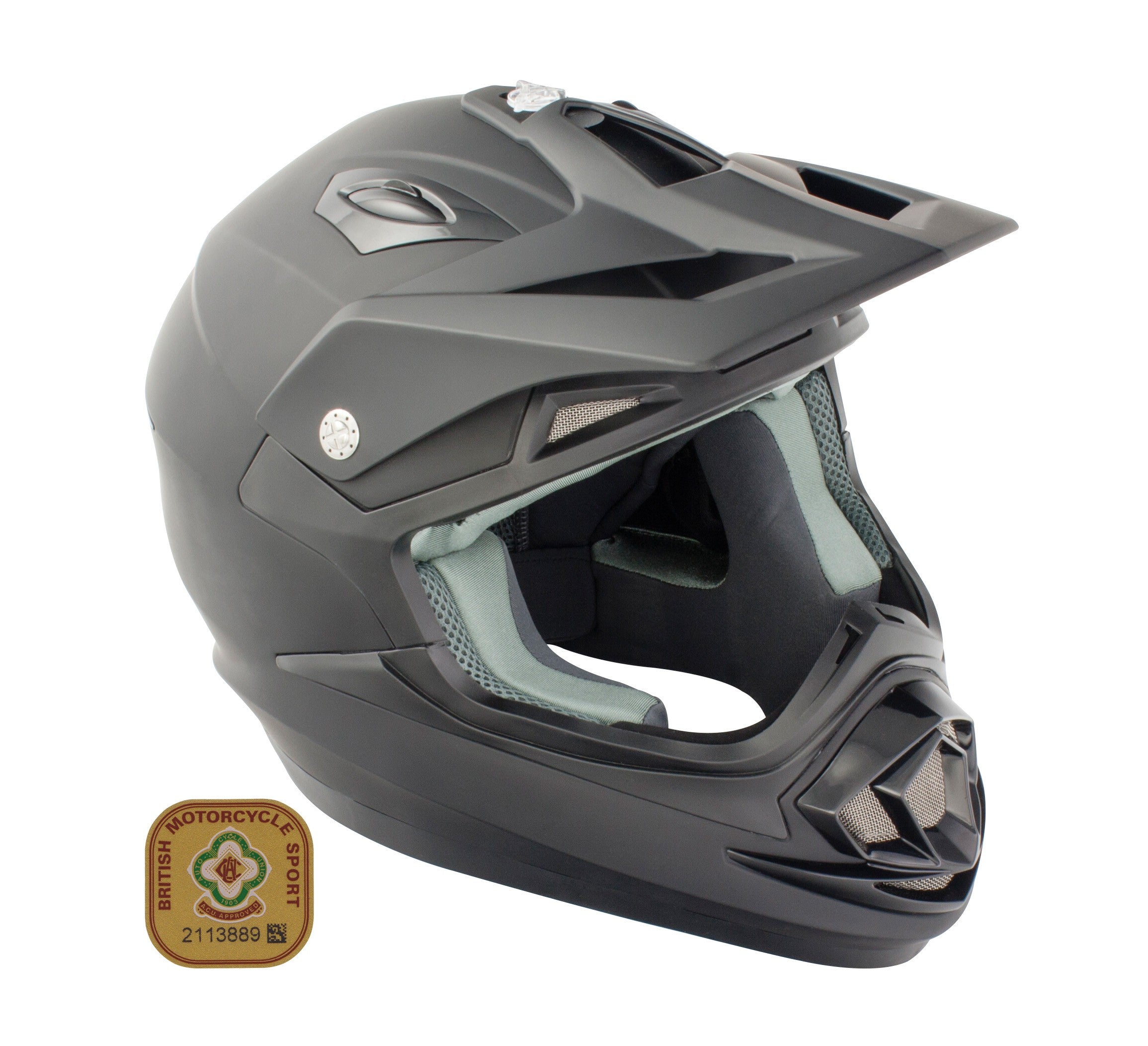 GSB XP-14B MX Off-Road Helmet Matt Plain Black  - FREE UK Delivery - Moto Central