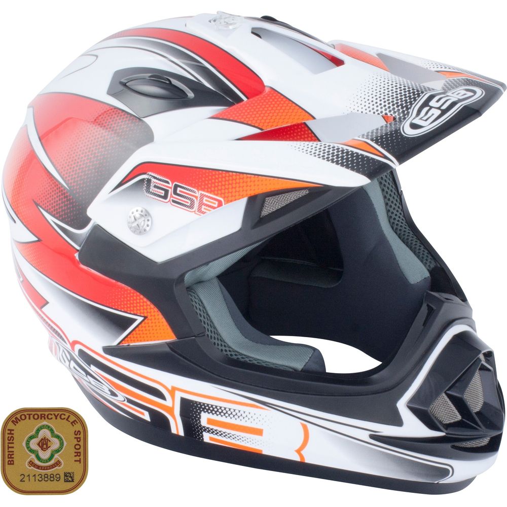 GSB XP-14B MX Off-Road Helmet Gloss Graphic Orange