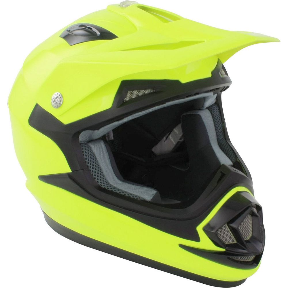 GSB XP-14B MX Off-Road Helmet Plain Gloss Fluo Yellow