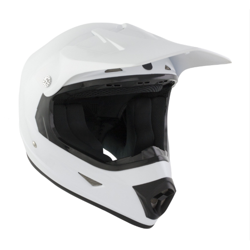 GSB XP-7 MX Off Road Kids Helmet Gloss Plain White