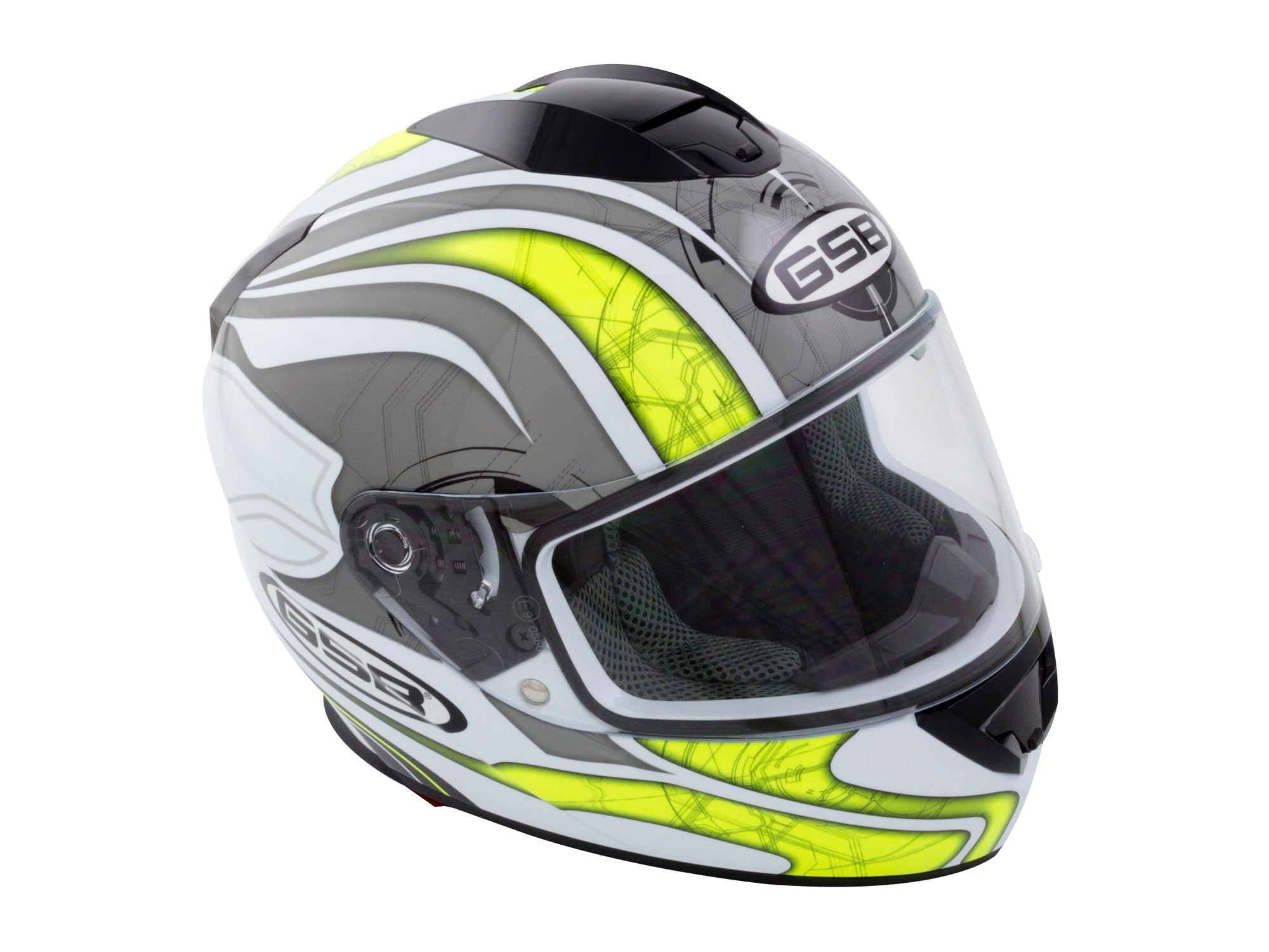 GSB G-350 Full Face Road Helmet Gloss Graphic Black