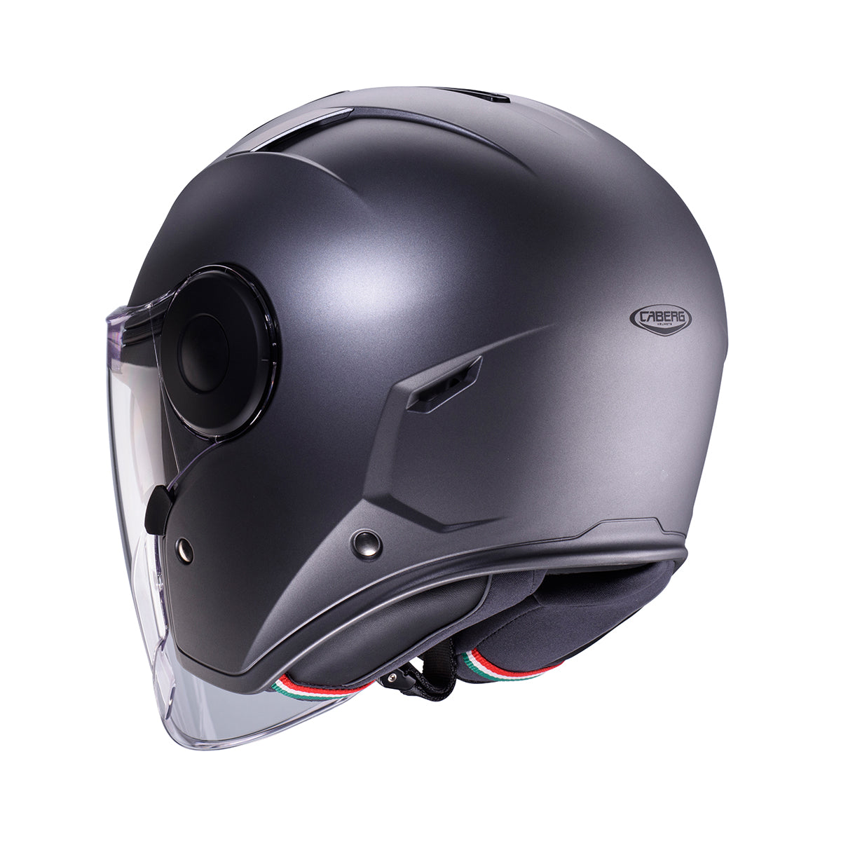 Caberg Soho Open Face Helmet Matt Gun Metal - FREE UK Shipping, FREE 365 Day Returns | Moto Central