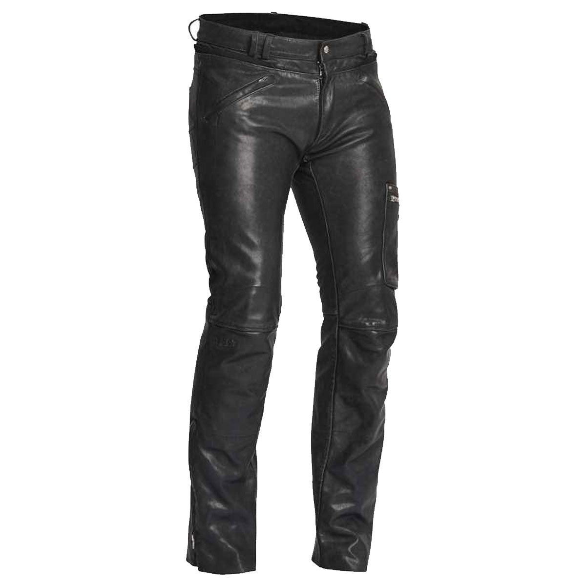 Halvarssons Rider Retro Finish Leather Trousers Black