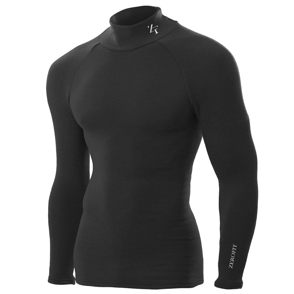 ZeroFit Ultimate Heatrub Long Sleeves Base Layer T-Shirt Black