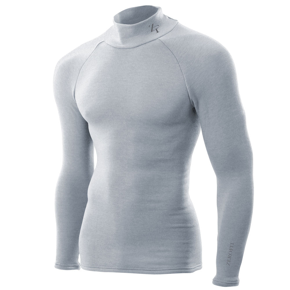 ZeroFit Ultimate Heatrub Long Sleeves Base Layer T-Shirt Grey