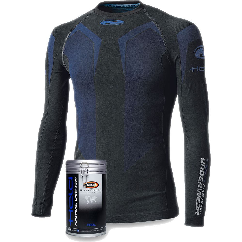 Held 3D-Skin Cool Top Base Layer Black / Blue