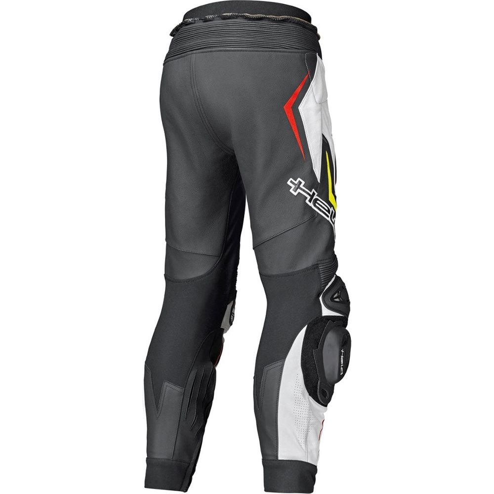 Held Grind 2 Leather Trouser Black / White / Red  - FREE UK Delivery - Moto Central