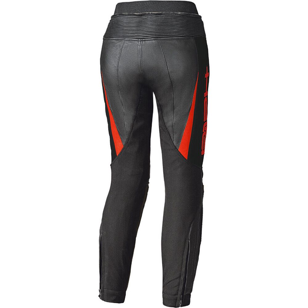 Held Lane 2 Ladies Leather Trouser Black / Fluo Red - FREE UK Shipping, FREE 365 Day Returns | Moto Central