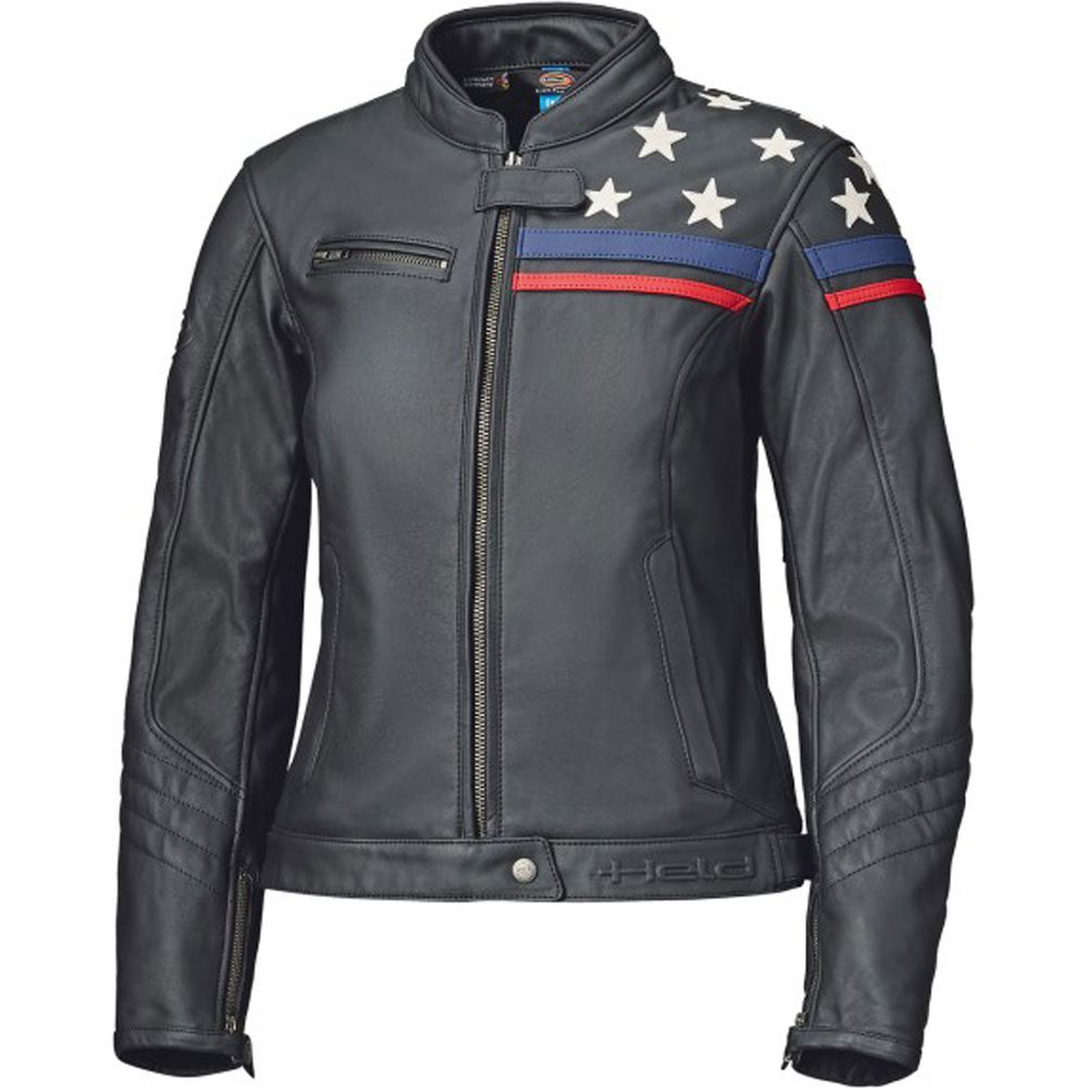 Held Midway Ladies Leather Jacket Black Star