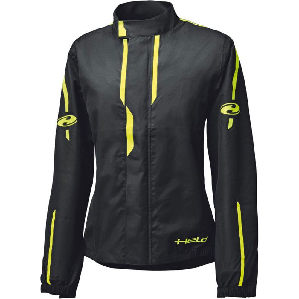 Held Rainstorm Top Ladies Rain Over Jacket Black / Neon Yellow