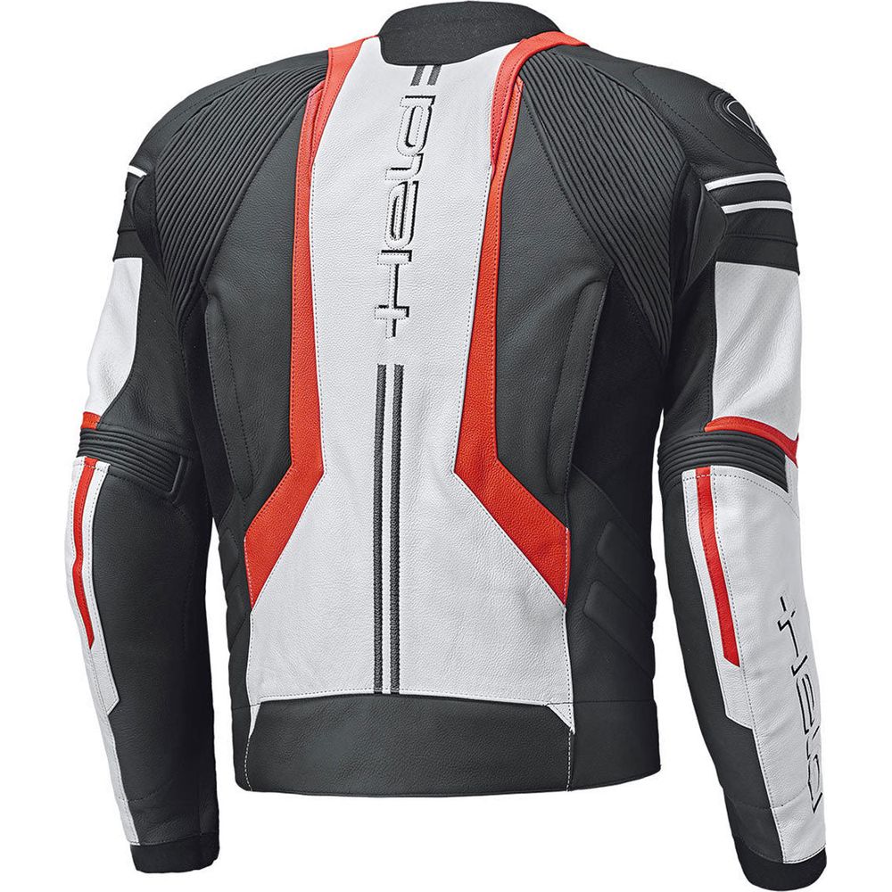 Held Street 3.0 Leather Jacket White / Red - FREE UK Shipping, FREE 365 Day Returns | Moto Central