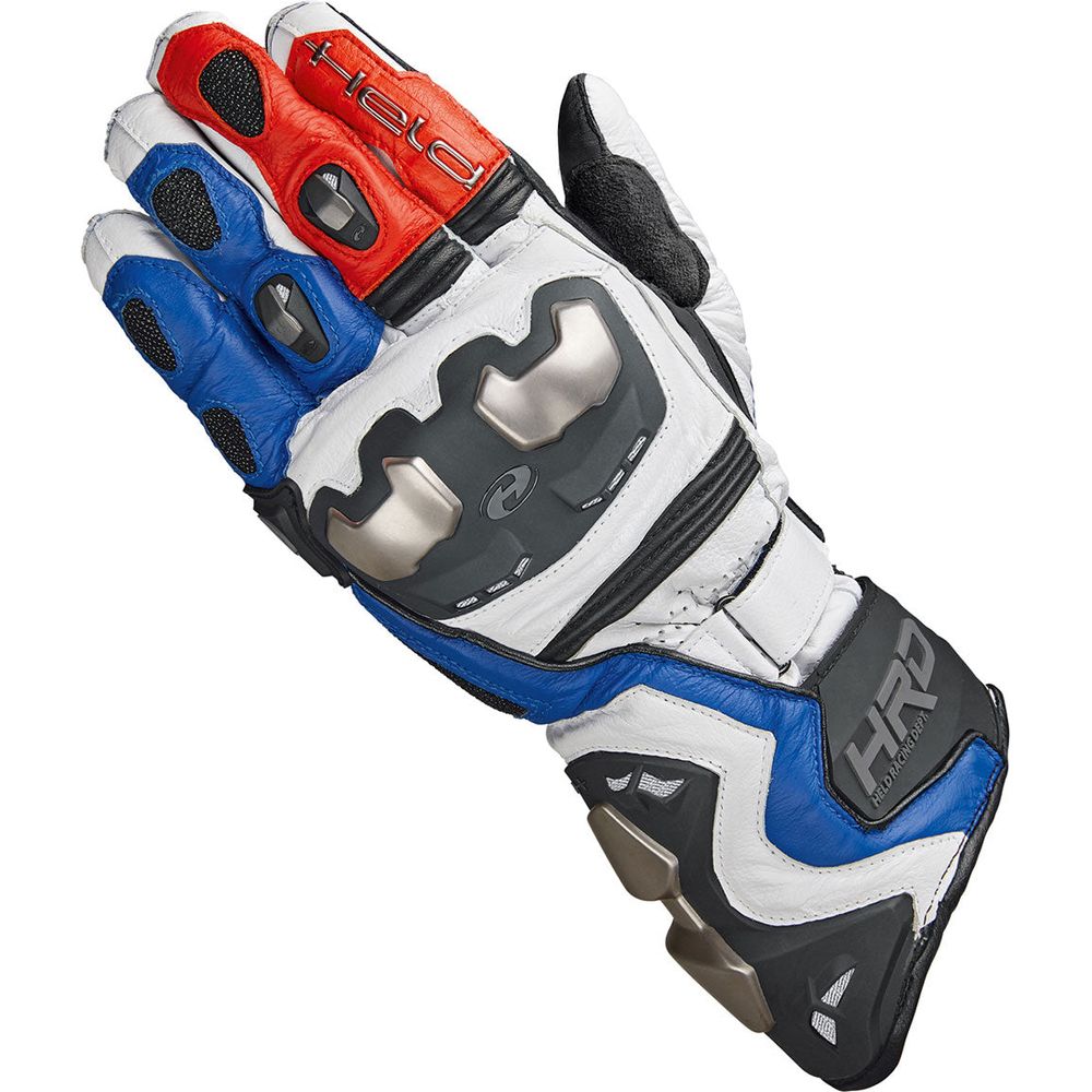 Held Titan RR Leather Gloves Blue / Red / White