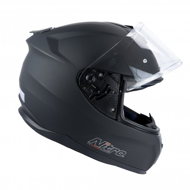 Nitro N540 DVS Full Face Helmet Satin Black  - FREE UK Delivery - Moto Central