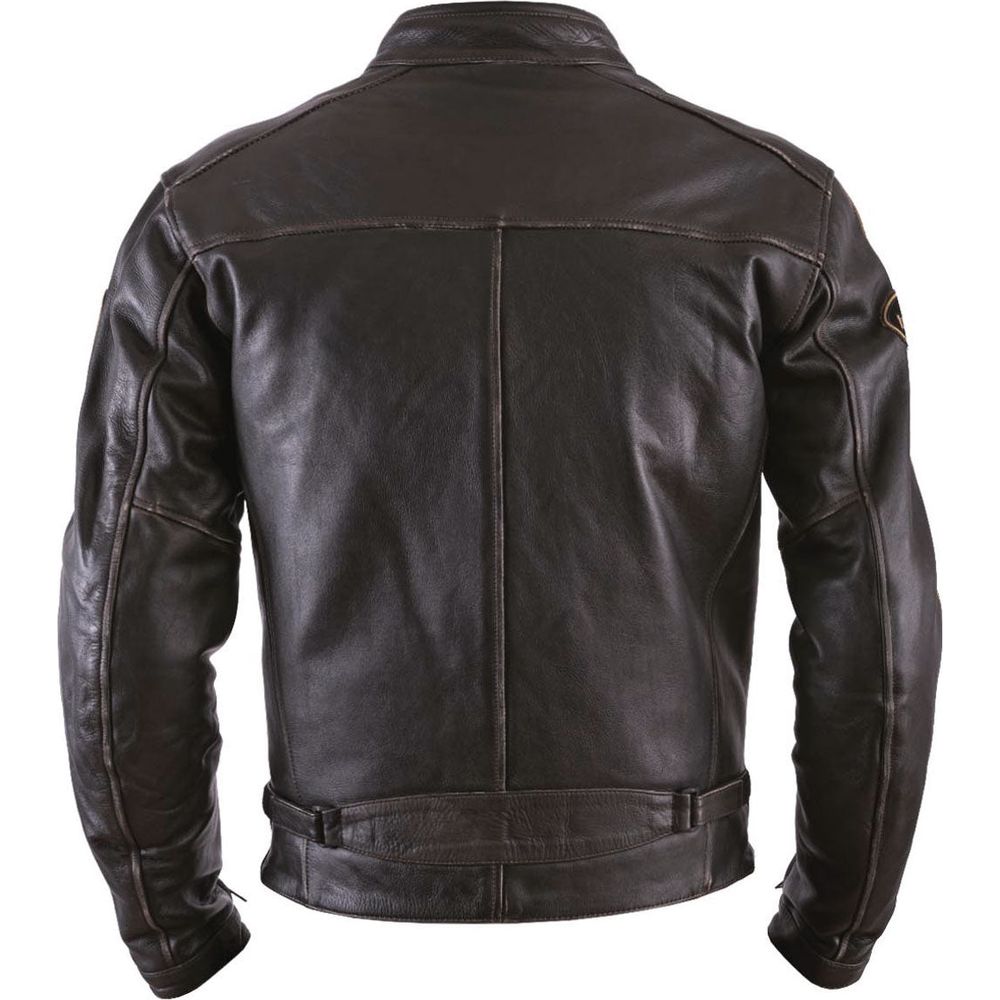 Helstons Ace Oldies Leather Jacket Brown  - FREE UK Shipping, FREE 365 Day Returns | Moto Central