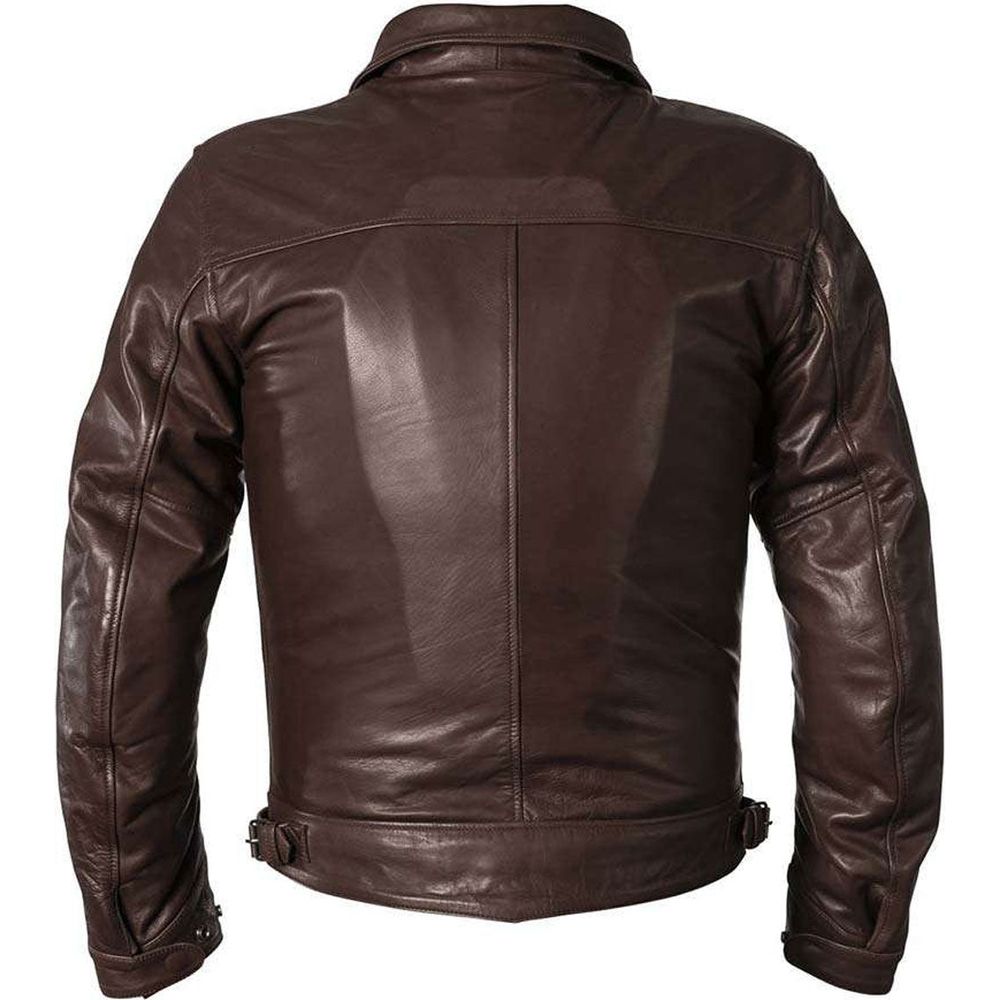 Helstons Bill Leather Jacket Natural Brown - FREE UK Shipping, FREE 365 Day Returns | Moto Central