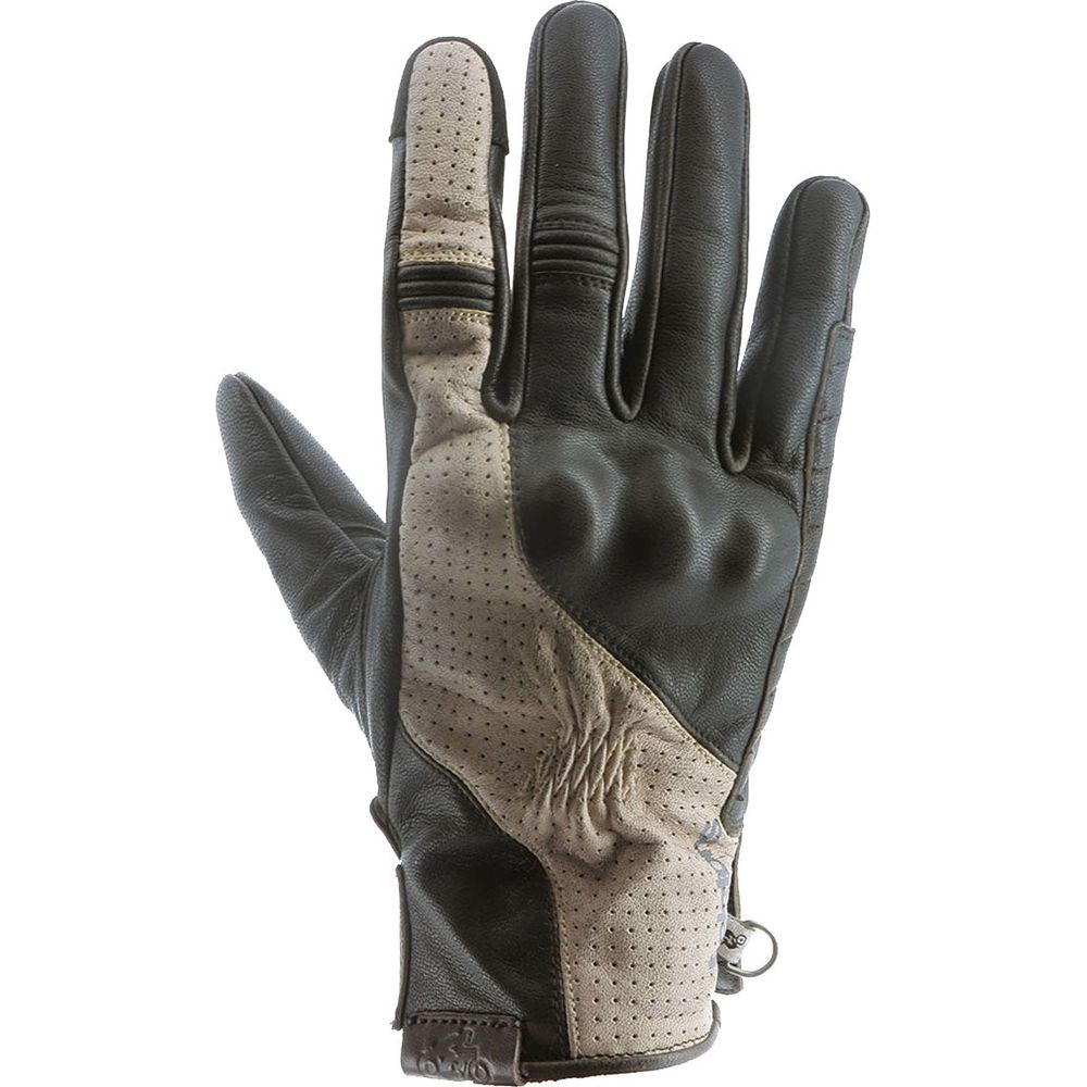 Helstons Brooks Air Summer Leather Gloves Black / Beige