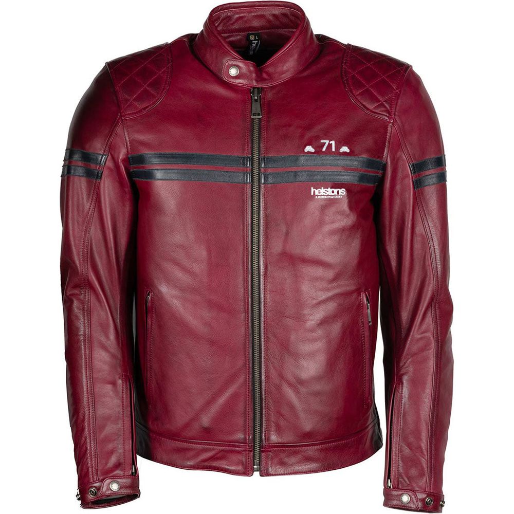 Helstons Chevy Buffalo Leather Jacket Bordeaux